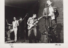 Trio Band Foto Original Schwarz und Weiß Mercury Presse Promotion 1981