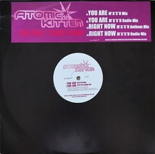 Atomic Kitten-You Are/Right Now M*A*S*H mix 12" vinyl 33rpm DJ promo  2001 new