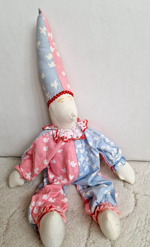 Harlekin clown stoffpuppe - harlekin,