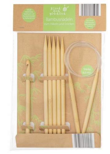 Bambusnadel set mit - bambusnadel-set,