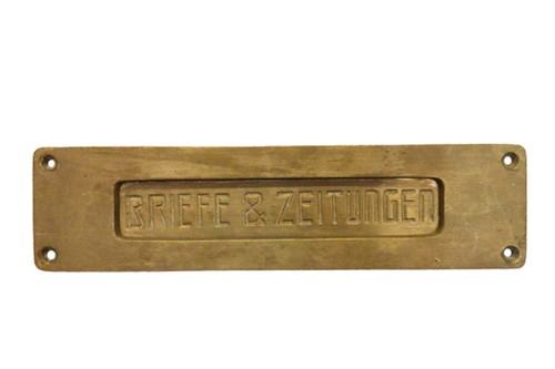 Antiker alter briefeinwurf - antiker,