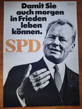 SPD Wahlplakat +Willy Brandt+