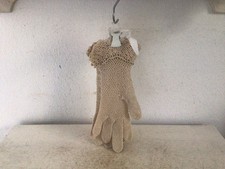 Alte gehäkelte Handschuhe Damenhandschuhe Shabby Brocante Boudoir Deko Vintage