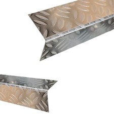 Edelstahl-Winkelprofil Riffelblech Kantenschutz Eckschutz Kantenschutzprofil