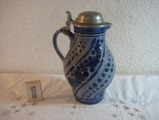 Marzi & Remy Keramik Krug / Kanne mit Zinn Deckel Nr. 3161/A aus Sammlung