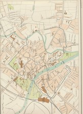 KARTE Teller 70 "York" aus dem Royal Atlas of England & Wales 35 cm x 23 cm; -