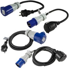2stück adapter cee stecker - cee, +