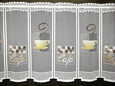 Kaffee Scheibengardine