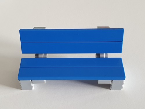 Lego parkbank blau - 1x,