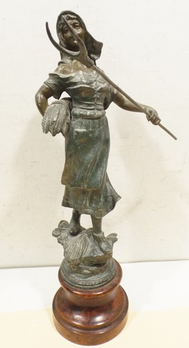 Antike bronze figur 40cm - antike,