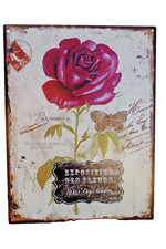 Shabby Blechschild Wandbild