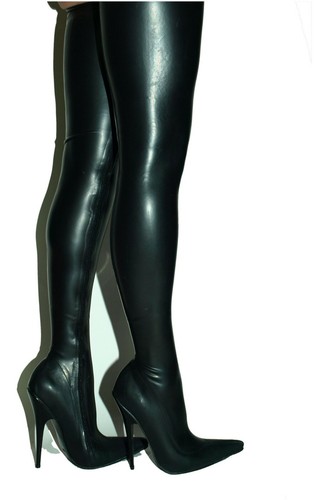Crotch latexstiefel schwarz - crotch,