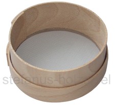 Mehlsieb, aus Holz, kleines Sieb Ø 10cm, für Küche und als Kinderküche-Spielzeug