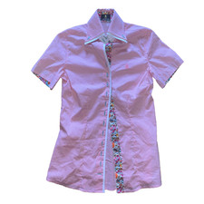 Fior da Liso Bluse Kurzarm kariert neuwertig Damenbluse Gr. XXS 32