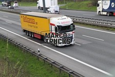 LKW Foto DAF XF Planensattelzug Deutschland weiß Lohmann Europa-Trailer L #h4jo
