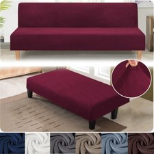 Dicker Samt Armless Sofabezug