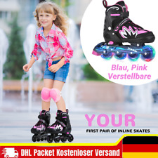 Inline Skates Rollschuhe Kinder Einstellbare Junge Mädchen Leuchtende Räder Neu