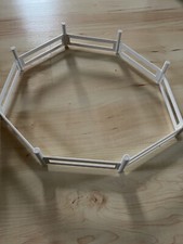 8 x Zäune, Zaunelemente, weiß von Schleich, Koppel, Paddock