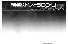 Bedienungsanleitung-Operating Instructions für Yamaha KX-800 