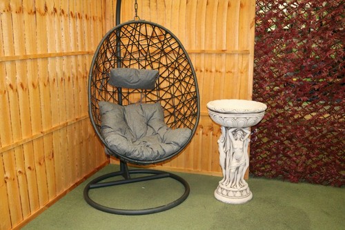 Grau rattan schaukel terrasse - rattan,