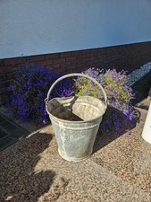 Großer Zink Eimer 10Liter Pflanzgefäß  Shabby Vintage  Antik