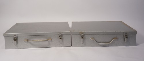 Vintage metall koffer - metall,