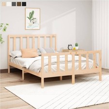 Massivholzbett Kiefer Holz Bett Einzelbett Doppelbett Bettgestell mit Lattenrost