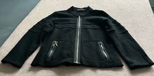 Jacke Wollwalk modern, Schwarz, Gr. 38 (angegeben Gr. 40)  von Jensen