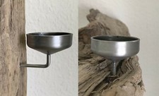 Teelichthalter Treibholz Kerzenständer DIY Holz Basteln Winkelhalter Schrauben