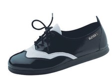 Bleyer Tanzschuhe 7130 schwarz/weiß Lack ~ Boogie  Woogie Swing Charleston
