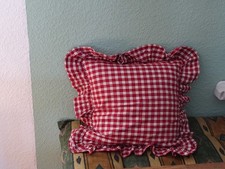 3 Clayre & Eef Dekokissen kariert 52cm für 40cm Kissen