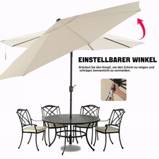 Sonnenschirm 3m mit Kurbel