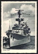 AK Kreuzer Köln im Hafen 