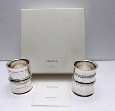 4 edle Serviettenringe Wedgwood Vera Wang versilbert in OVP  wie neu !!!
