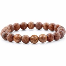 HOLZ ARMBAND HOLZARMBAND BUDDHA HOLZPERLEN WOODEN BALL BRACELET SURFERARMBAND
