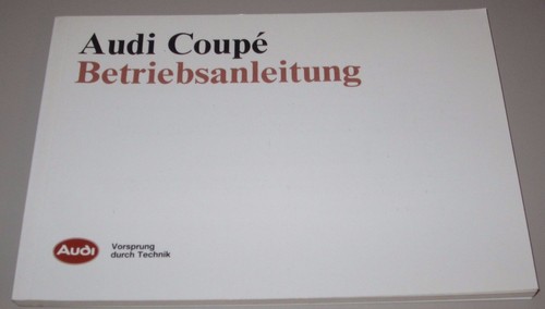 Betriebsanleitung audi coupe - betriebsanleitung,