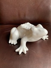 Porzellan Weiß Frosch 22x 22 cm