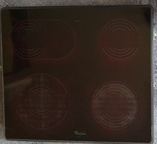 Whirlpool AKM611/WP Ceranfeld Kochfeld 6800 W Glaskeramik Edelstahlrahmen 