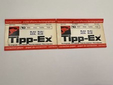 20 Blatt Tipp-Ex Korrekturpapier in Blau für Schreibmaschinen, farbig