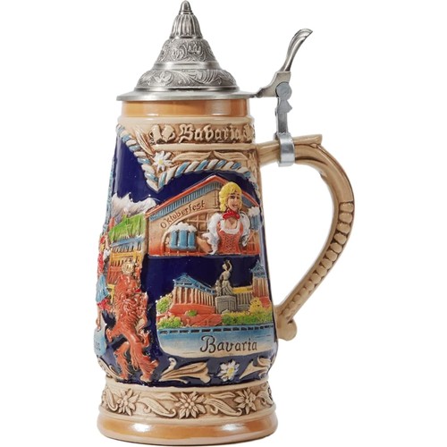 Bierkrug liter keramik - keramik, mit