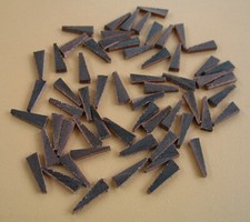 Cembalo Leder Plectra - feinste Qualität - konisch -15mm Länge -100 Stück