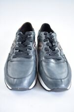 Geox Herren Sneaker Leder Schwarz/Coffee Wechselbare einlegesohle  in der Gr. 42
