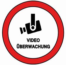Aufkleber Videoüberwachung