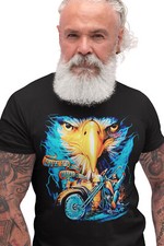 Herren Biker Shirt Adler