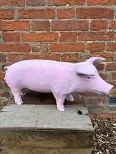 Große Gips Metzgerei Schwein