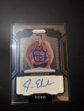 2024 Panini Prizm James Edwards Penmanship Auto #PNM-JEP Detroit Pistons