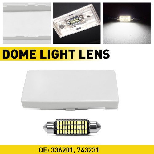 Dome light lens cover white - dome,