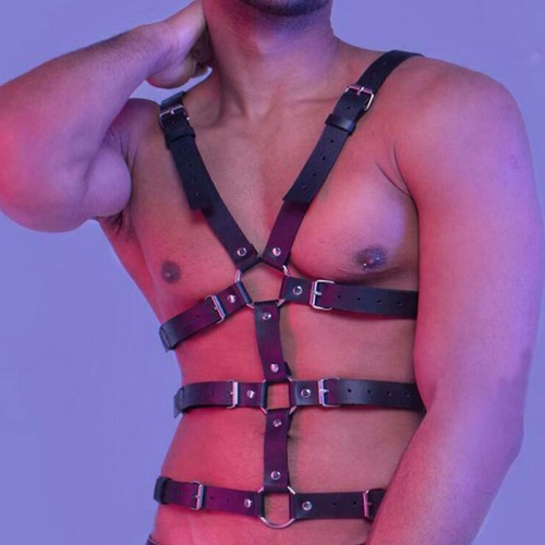 Mann leder body brust hals - mann,