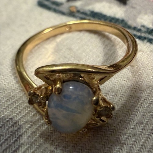 Vintage gelbgold ring mit - gelbgold,
