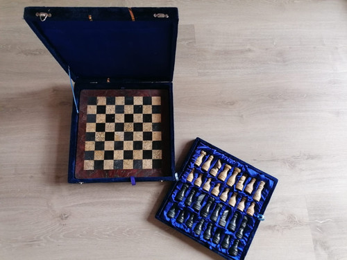 Schachspiel marmor wie neu - schachspiel, marmor,